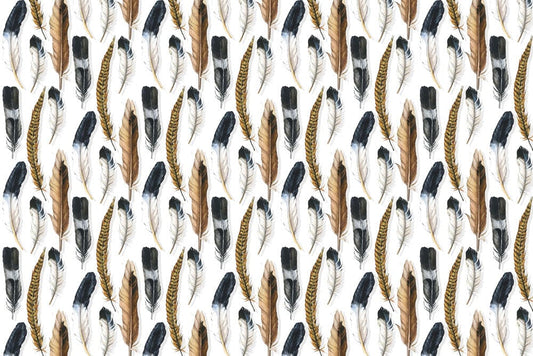bird feather wallpaper mural for room decor