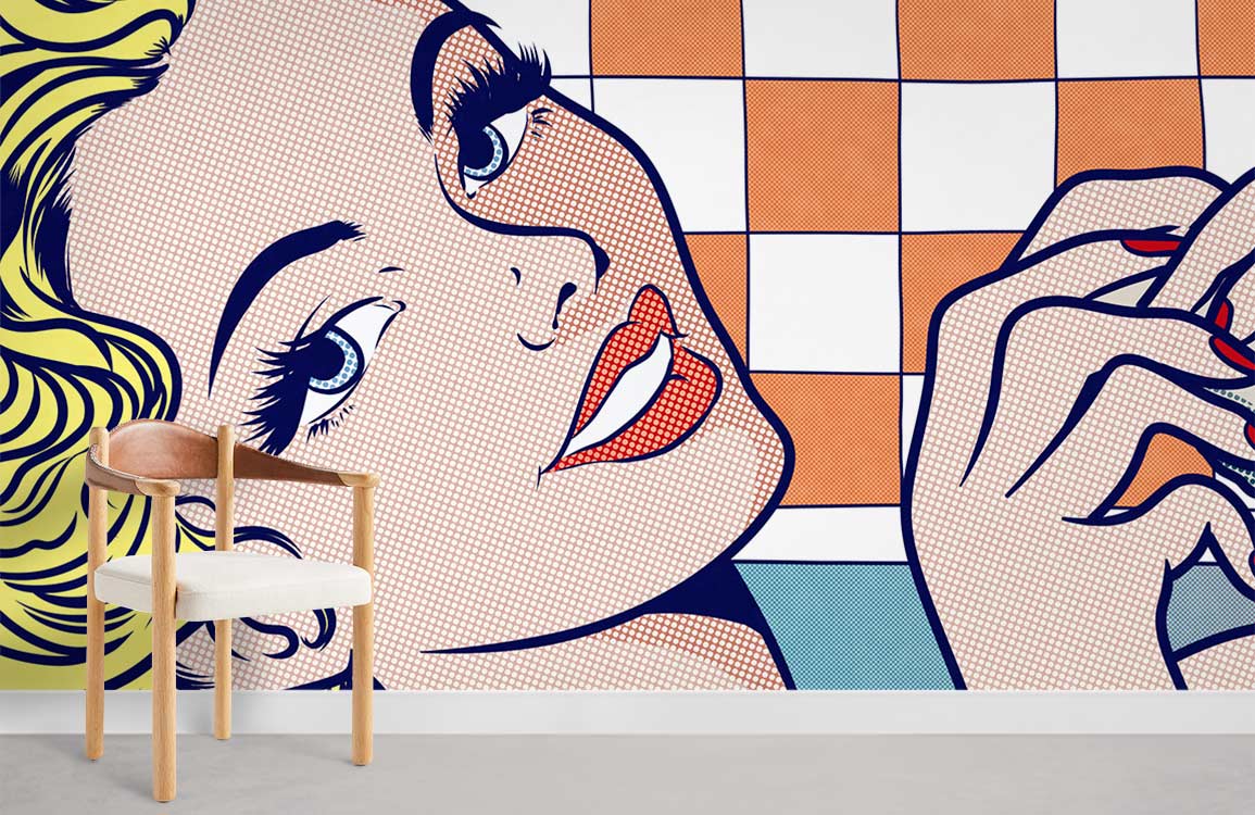 Vintage Pop Art Retro Mural Wallpaper