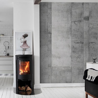 Premium quiet grey industrial wallpaper art design