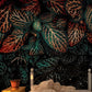green leaves wallpaper mural lounge decoration