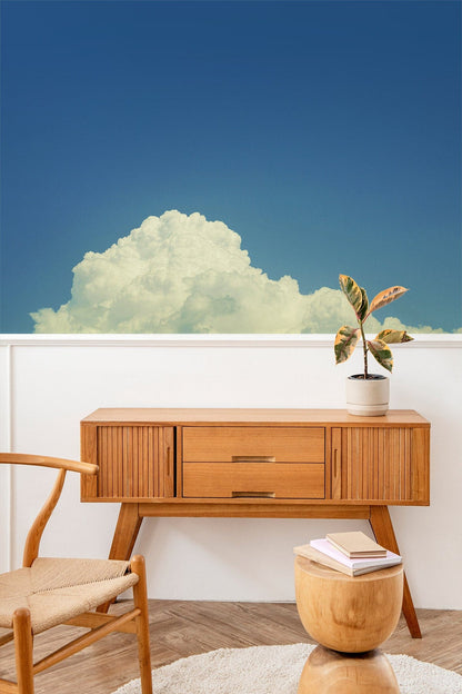 Blue Sky Clouds Wallpaper Mural Custom Design