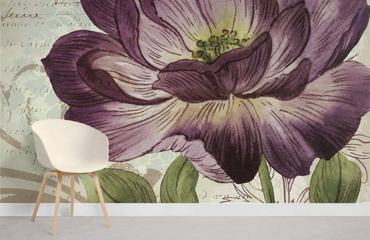 Vintage Floral Botanical Wall Mural