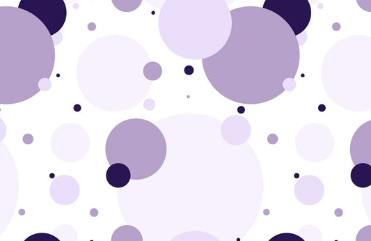 Purple round balls & dots Mural Wallpaper for wall decor