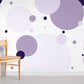 Purple round balls & dots Mural Wallpaper for Room decor