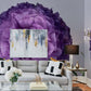 3d purple flower wallpaper mural living room decoration design