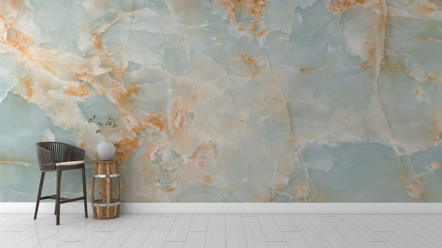 Quartz Stone Wallpaper Mural for the Decoration of the Hallway