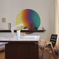 Photo Wallpapers with a Rainbow Halo Pattern for the Living Room