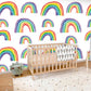Rainbow Pattern Mural Custom Wallpaper Art Design Interior