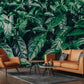 Raindrops On Leaves Green Wallpaper Custom Design