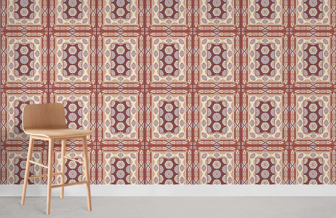 Rectangle Patterns Wall Mural For Room
