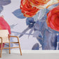 Red Rose Blossom Flower Wallpaper Room Decoration Idea