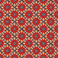 mural wallpaper with repeating red flowers for your home's dcor