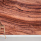 Reddish Brown Wood Grain Wallpaper Custom Art Interior