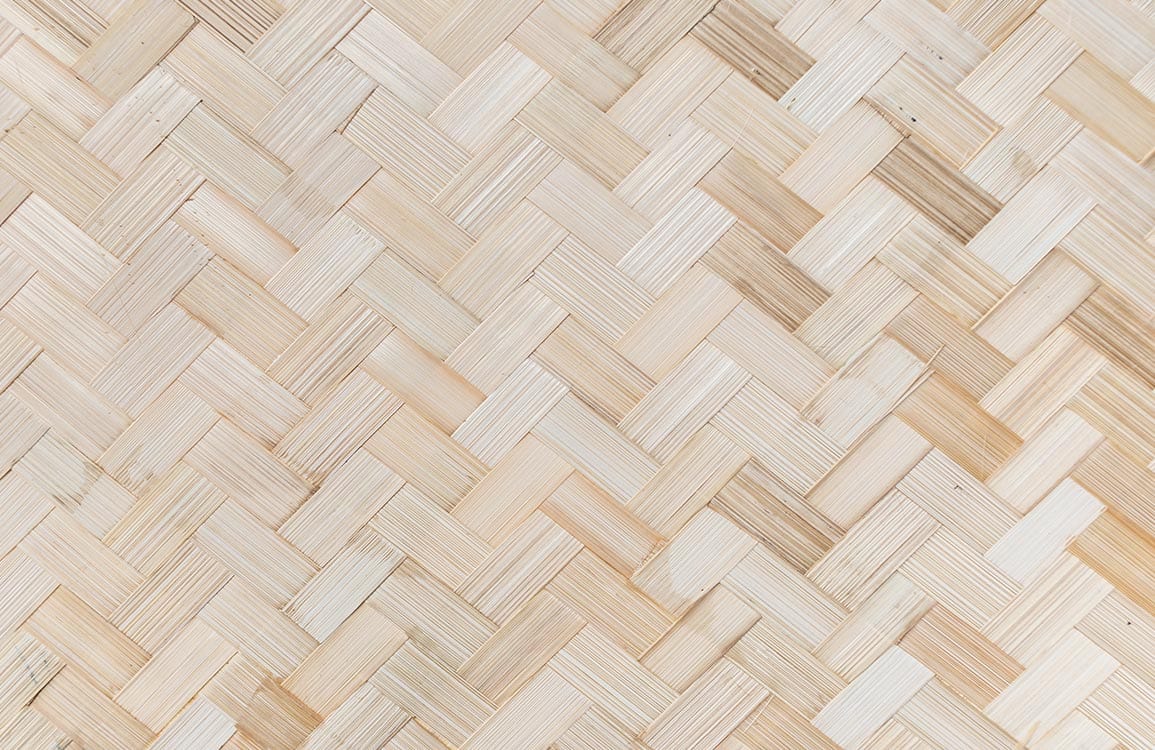 Wallpaper with a plain reed pattern