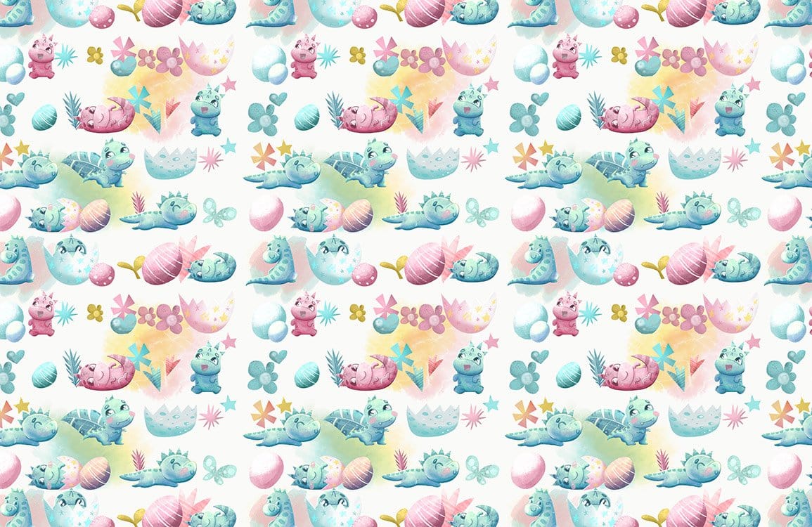 Whimsical Underwater Creatures Kids Mural Wallpaper