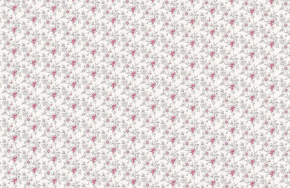 Vintage Pink Floral Mural Wallpaper
