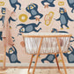 Playful Music-Loving Lemurs Mural Wallpaper