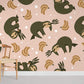 Happy Sloth Wallpaper Mural