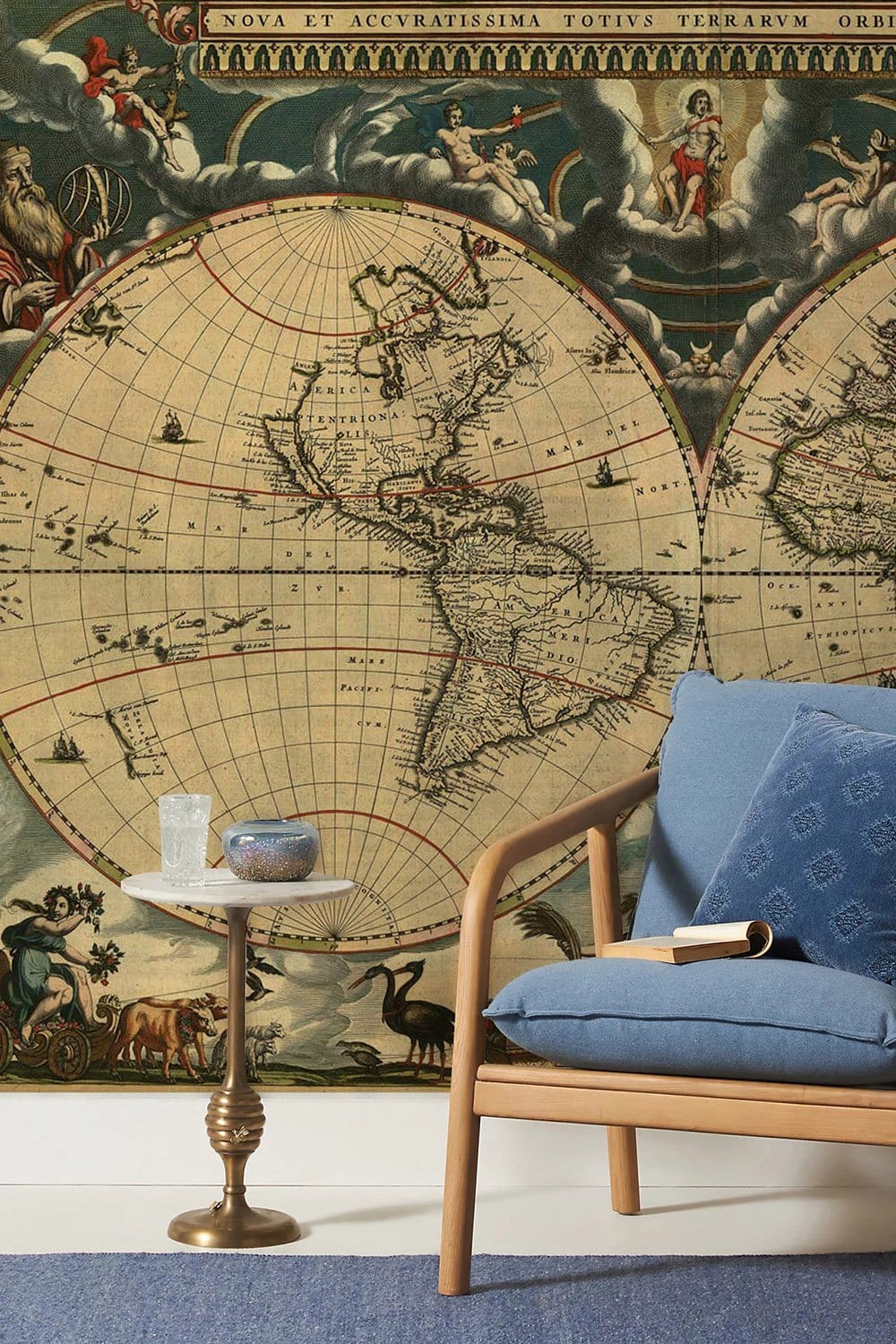 Vintage World Map Wallpaper