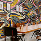 Ribbon Lining Pattern Wall Mural Home Decor Design