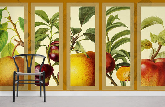 Botanical Fruit Garden Wallpaper Panels