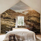 ocean and rock  wallpaper mural bedroom interior design