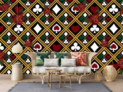 a wall mural wallpaper for the living room