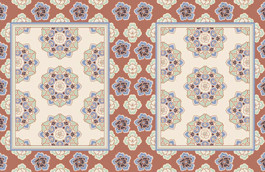 Rotary Patterns Flower Custom Wallpaper Design