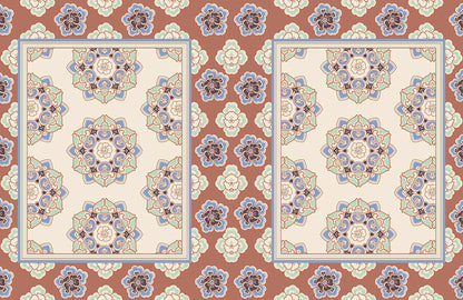Rotary Patterns Flower Custom Wallpaper Design
