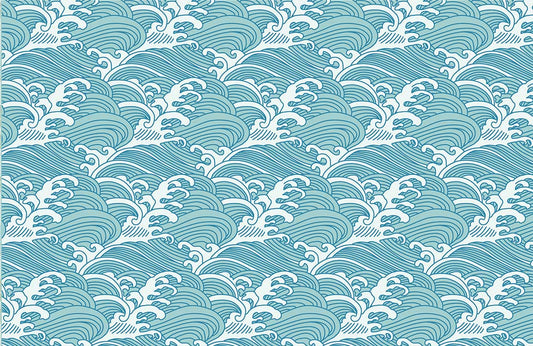 Rough Sea Pattern Ocean Mural 