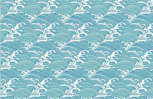 Rough Sea Pattern Ocean Mural