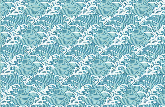 Rough Sea Pattern Ocean Mural