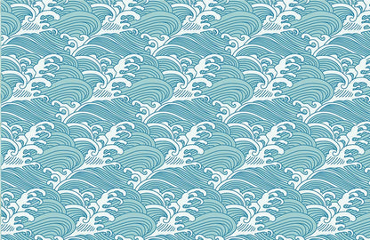 Rough Sea Pattern Ocean Mural