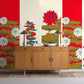 Royal Red Lotus Wallpaper Mural for the Interior Decoration of the Hallway