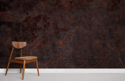 Rustic Burnt Sienna Textured Mural Wallpaper