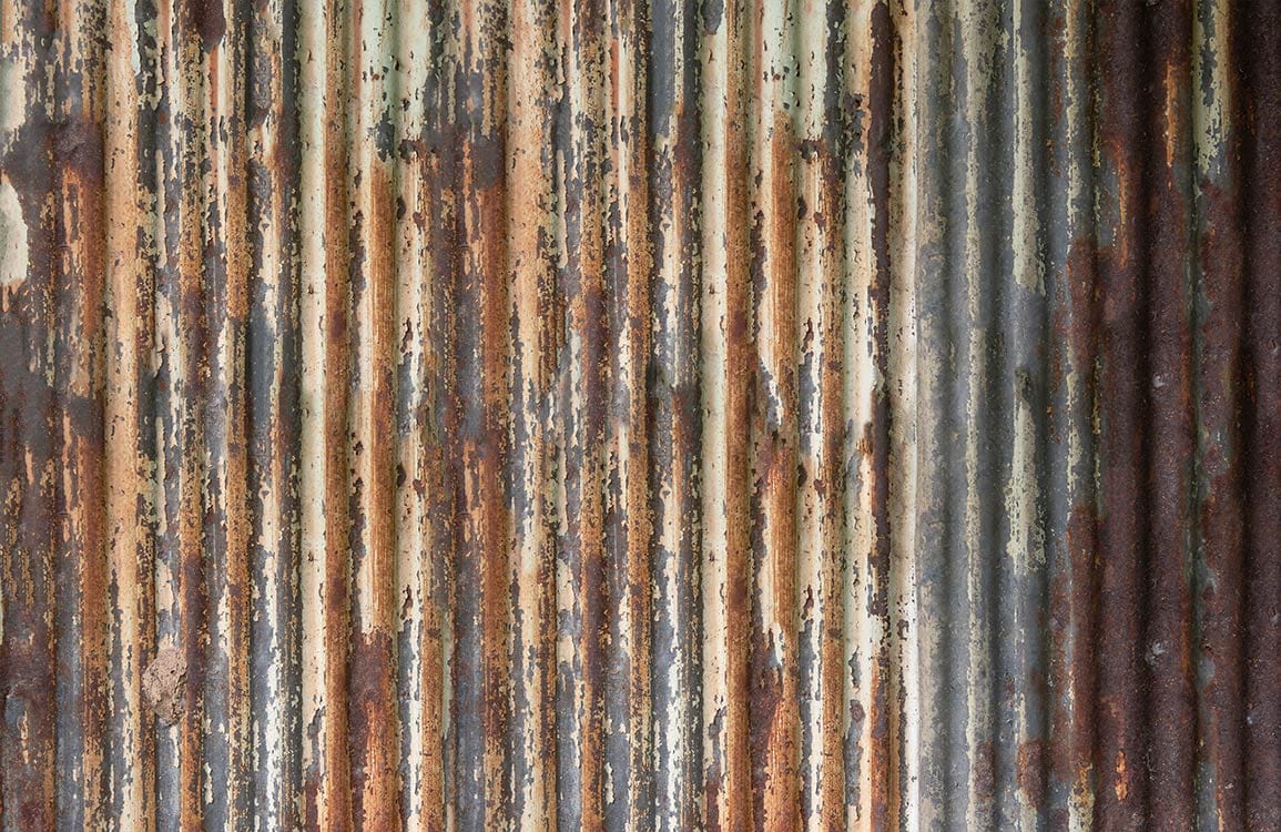 Rustic Corrugated Iron Mural Wallpaper