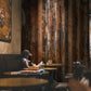 Rusted effect Industrial Mural Wallpaper for restaurant