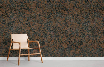 Rustic Brown Granite Textured Mural Wallpaper