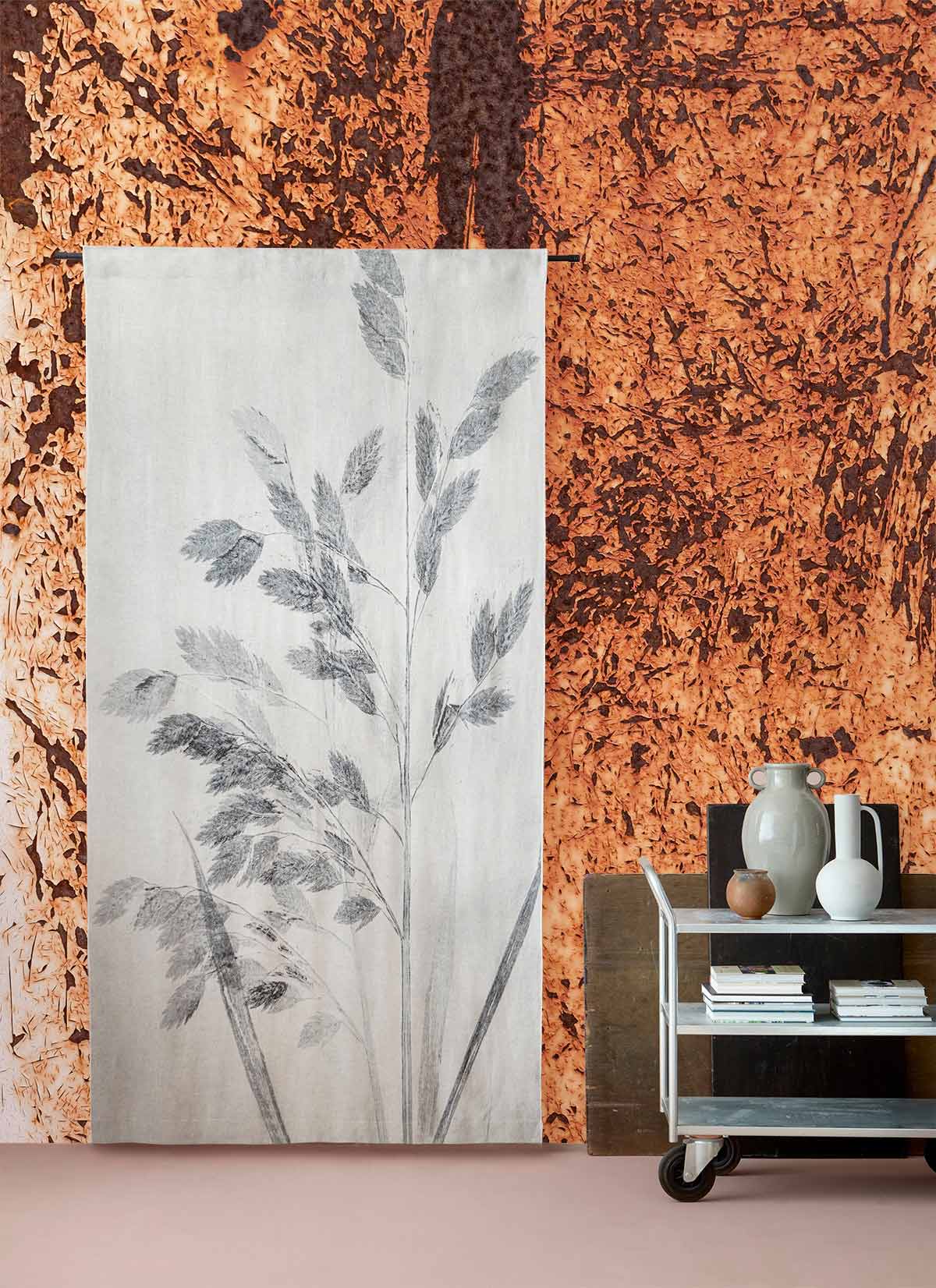 Rusted Scratches Iron Wallpaper Mural Hallway