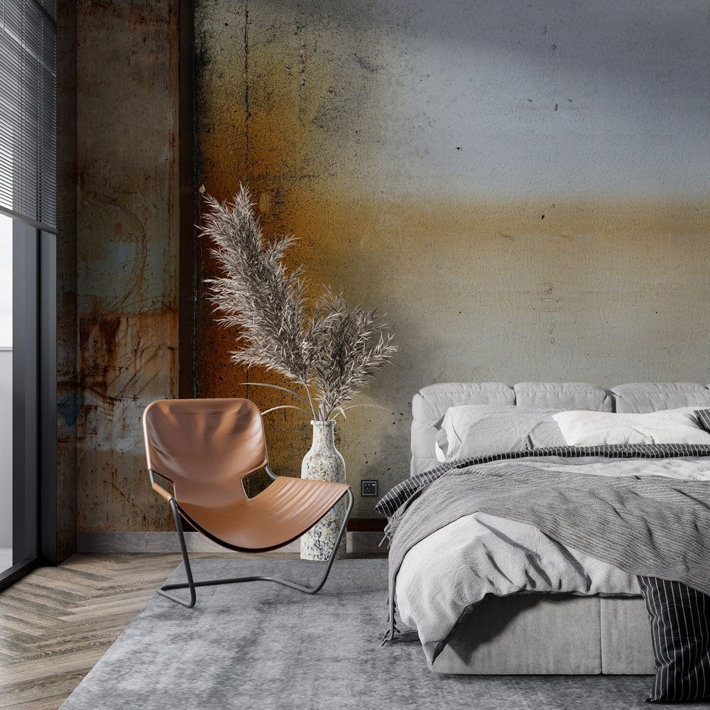 Rustic Graffiti Wall Industrial Mural Bedroom