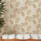 Wallpaper mural featuring a collection of different species of leaves, ideal for use in hallways