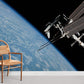 Outer space Satellite Wallpaper for room decor