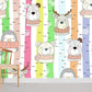 Colorful Cartoon Animal Pattern Wallpaper Room Decoration Idea