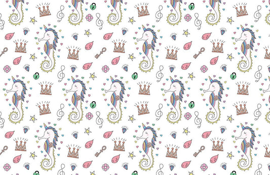 Enchanting Unicorn Princess Mural Wallpaper