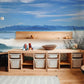 Wallpaper Mural for Home Decoration Featuring a Mountain Sea Surrounded by Clouds