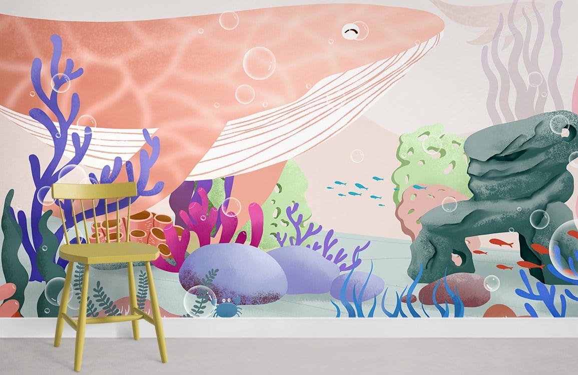 Wallpaper Mural of Seabed Animals to Decorate Your Home