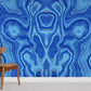 Seamless Blue Marble Wallpaper Mural Room