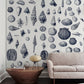 custom shell pattern wallpaper mural for home decor