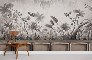 Tropical Botanical Garden Mural Mural Wallpaper
