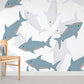 Cartoon Shark Animal Wallpaper Room
